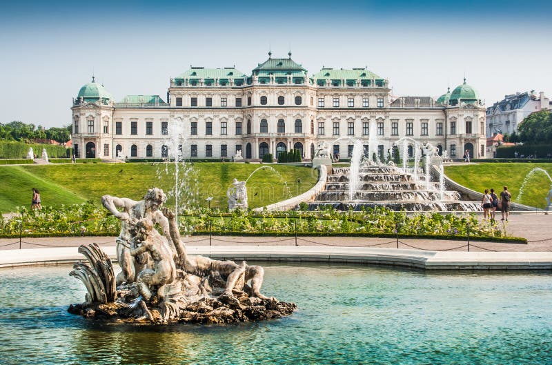 Schlossbelvedere, Wenen, Oostenrijk royalty-vrije stock afbeelding Schlossbelvedere, Wenen, Oostenrijk royalty-vrije stock afbeelding