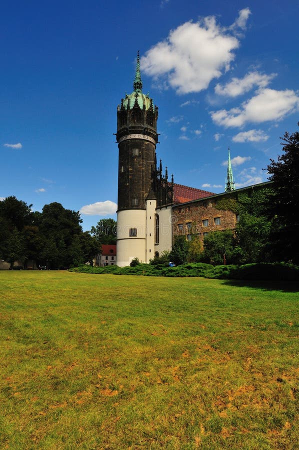 Schlosskirche Wittenberg Tower royalty free stock images Schlosskirche Wittenberg Tower royalty free stock images