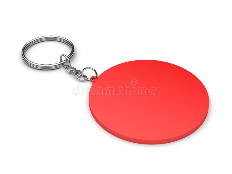 3D-Schlüsselanhänger stock abbildung