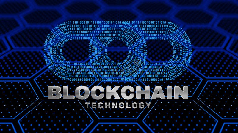 Schlüsselwährung blockchain Konzept lizenzfreie abbildung