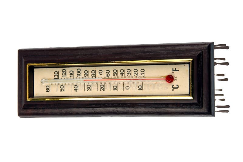 An outdoor thermometer with melting drops to depict global warming. An outdoor thermometer with melting drops to depict global warming