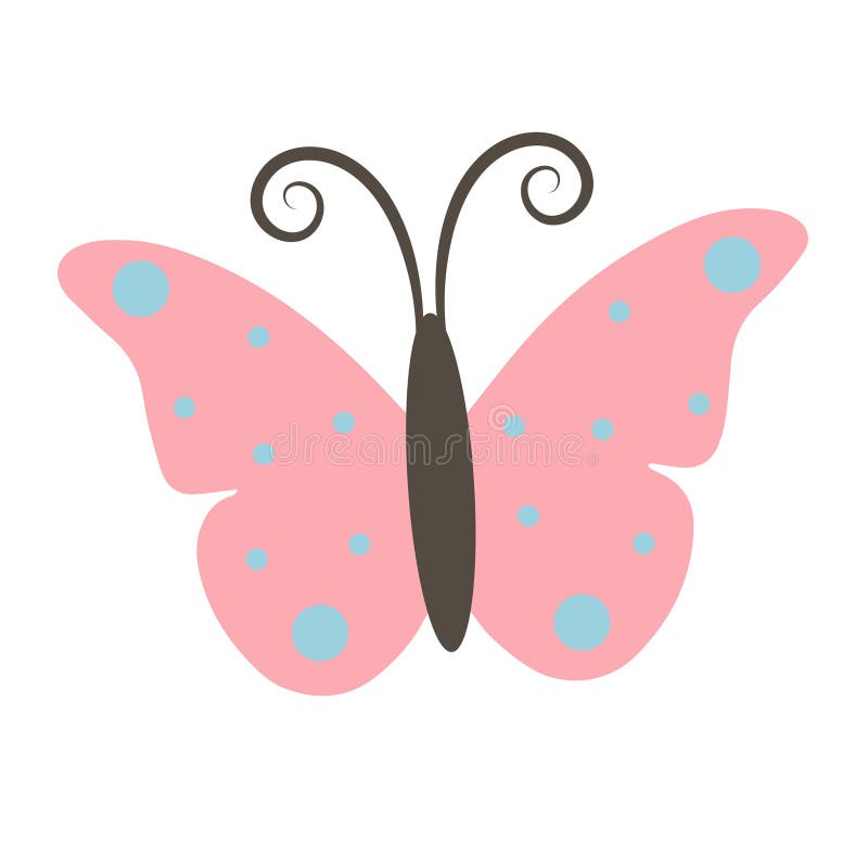Schmetterling isoliert auf weißem Hintergrund lizenzfreie abbildung
