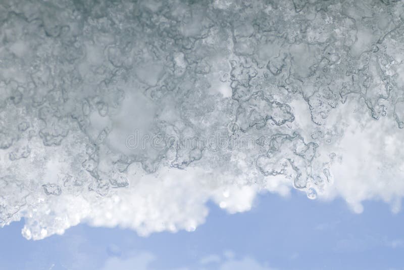 Bereifter Schnee Auf Einem Fenster Stockfoto Bild von