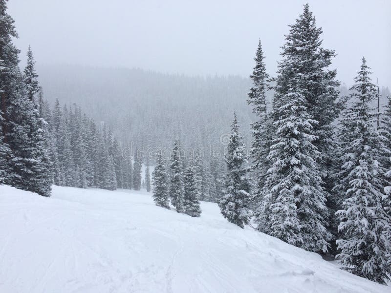 Copper mountain ski resort Colorado in February. Copper mountain ski resort Colorado in February
