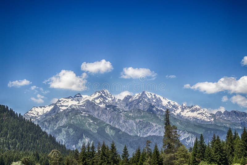 Schneebedeckte Berge Bild Bild