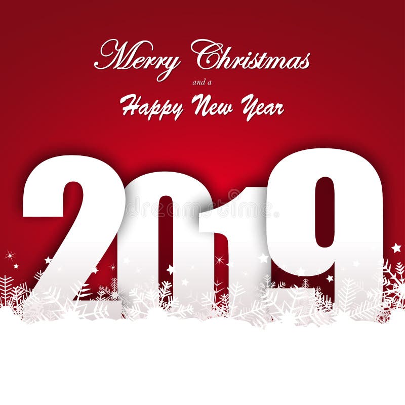 Schneefallhintergrund für Weihnachten und neues Jahr 2019 stock abbildung Schneefallhintergrund für Weihnachten und neues Jahr 2019 stock abbildung