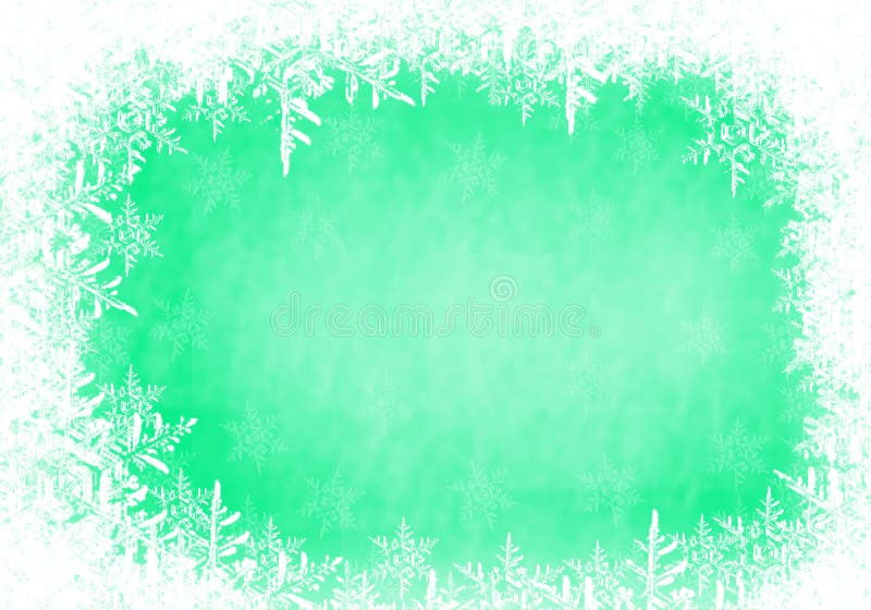 Green snow winter xmas background. Green snow winter xmas background