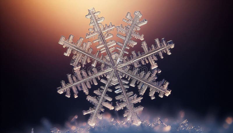Schneeflocke auf weichem Hintergrund. Dieses atemberaubende Bild zeigt eine detaillierte Schneeflocke auf einer weichen Oberfläche, die die Schönheit des Winters erahnen lässt.. Das komplexe Design zeigt Kunst und Eleganz in einer ruhigen Umgebung