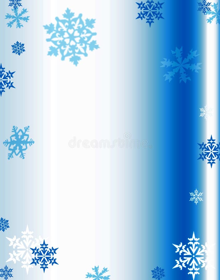 Snowflakes on blue gradient. Snowflakes on blue gradient