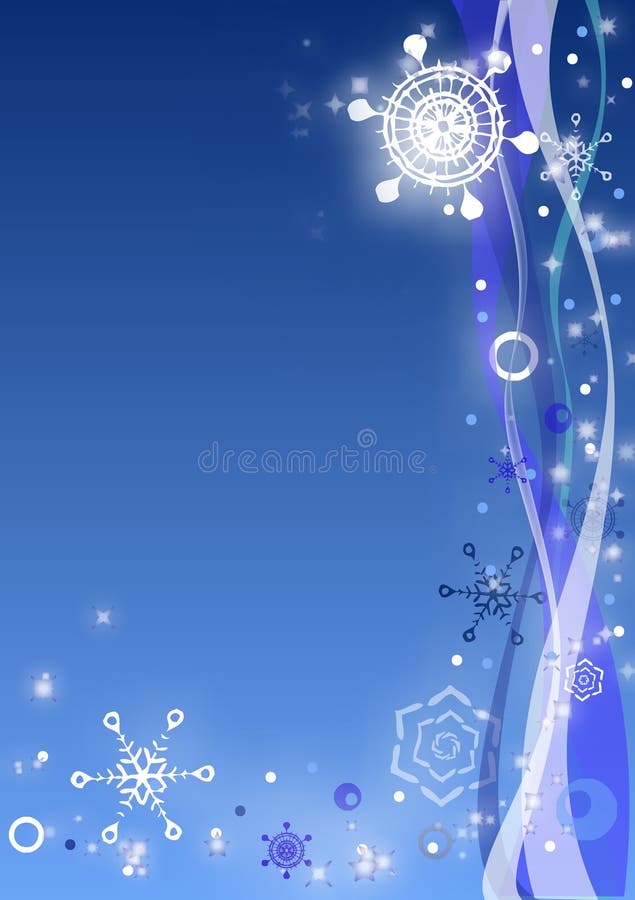Snowflakes on a dark blue background.illustration. Snowflakes on a dark blue background.illustration