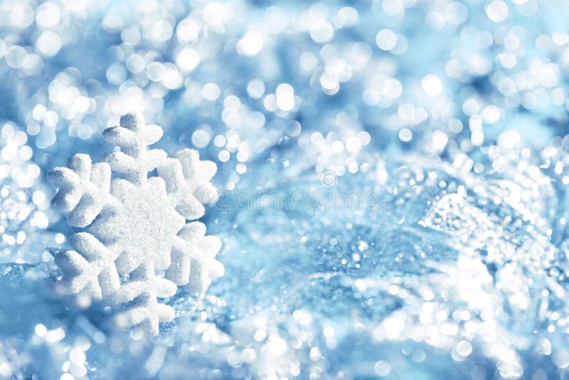 Schneeflocken-blaues Eis, Schnee-Flocken-Dekoration, Winter-Lichter