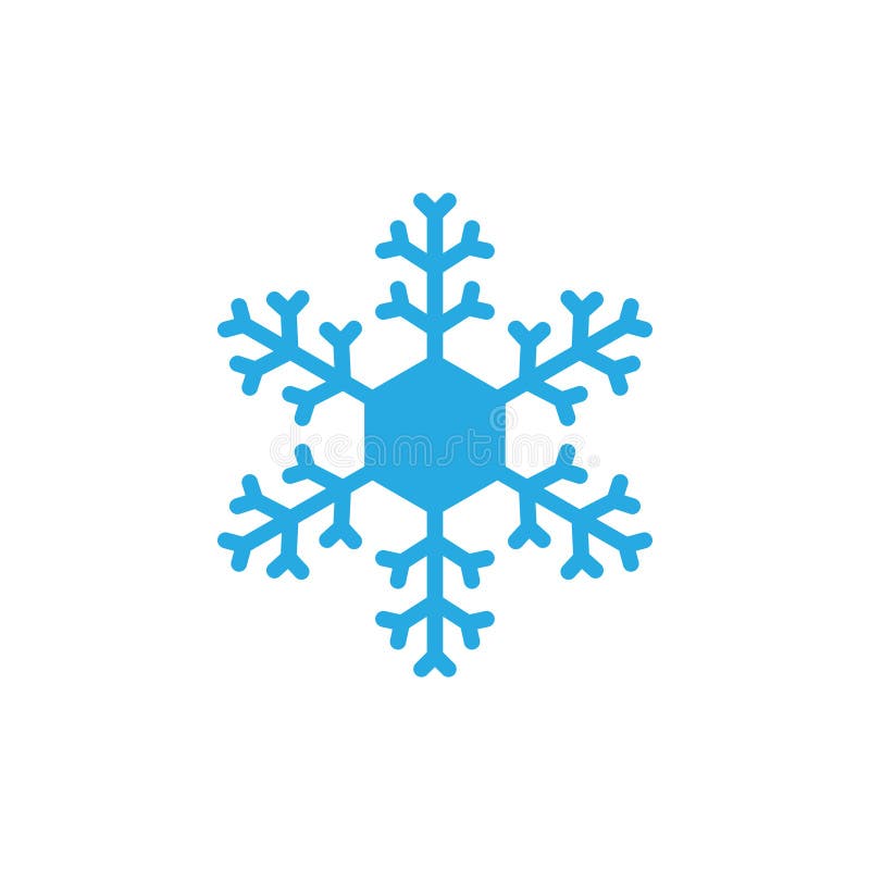 Schneeflockenikonenentwurfsschablonen-Vektorillustration lizenzfreie abbildung Schneeflockenikonenentwurfsschablonen-Vektorillustration lizenzfreie abbildung