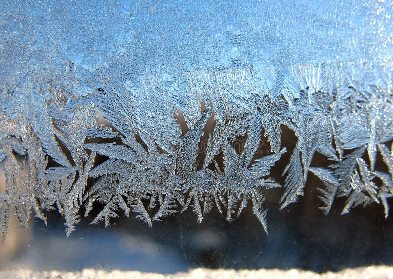 This is frosty pattern on window glass. This is frosty pattern on window glass
