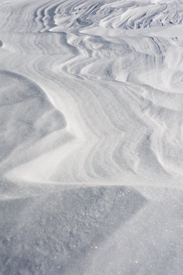 Wind-made pattern in snow. Wind-made pattern in snow