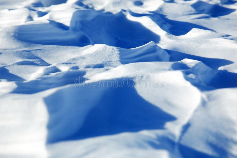 Exemplifying the narrowness of the depth of field on a snow pattern. Exemplifying the narrowness of the depth of field on a snow pattern