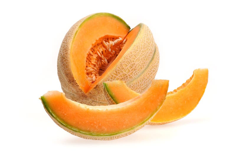 Schneiden Sie Melone lizenzfreie stockbilder