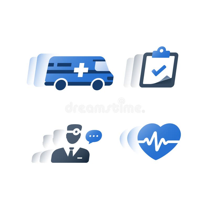 Schnelle Dienstleistungen des medizinischen Krankenhauses, GesundheitswesenVersicherungspolice, Gesundheits-Check oben, konsultie vektor abbildung Schnelle Dienstleistungen des medizinischen Krankenhauses, GesundheitswesenVersicherungspolice, Gesundheits-Check oben, konsultie vektor abbildung
