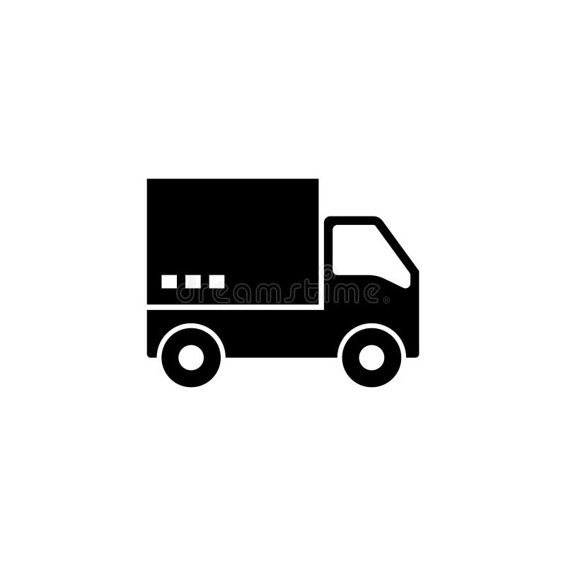 Schneller Versand-Lieferwagen-flache Vektor-Ikone stock abbildung Schneller Versand-Lieferwagen-flache Vektor-Ikone stock abbildung