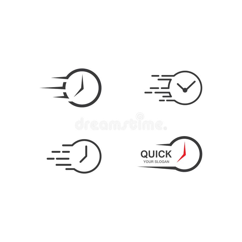 Schnelles Logo stock abbildung