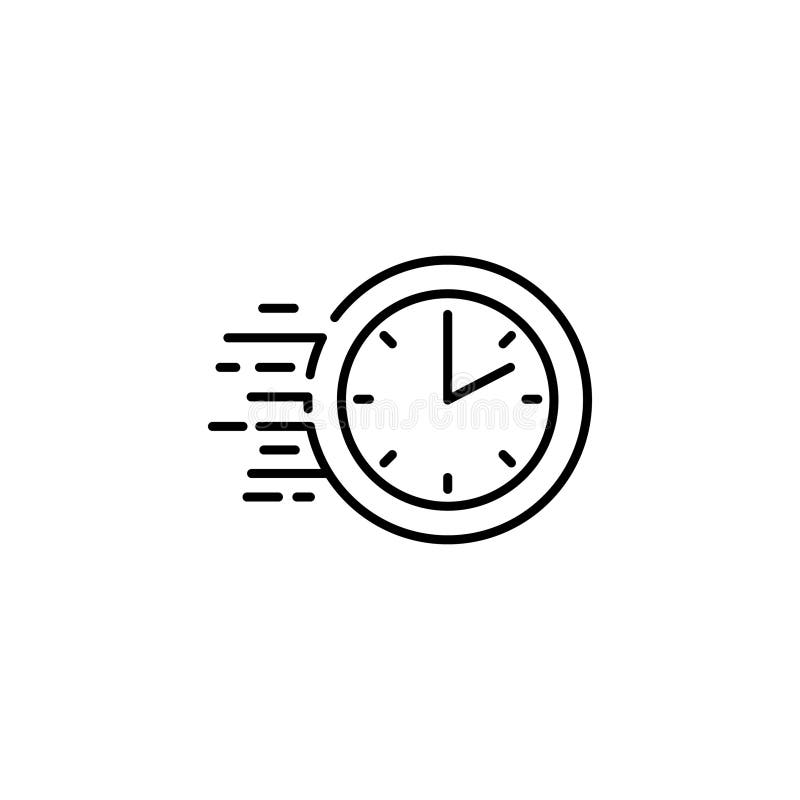 Schnellzeitsymbol lizenzfreie abbildung