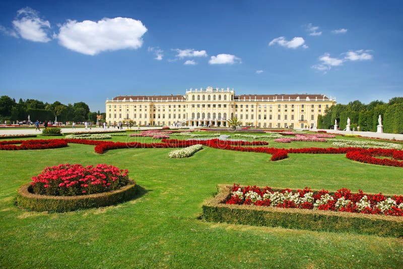 Schonbrunn Palace in Vienna, Austria Editorial Stock Image Image of