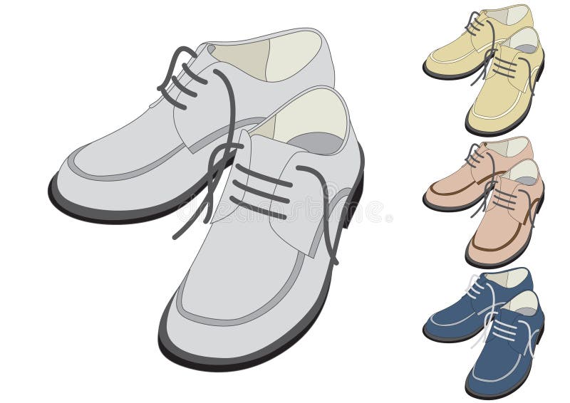 Schoenen in Verschillende Kleur Vector Illustratie - Illustration of ...