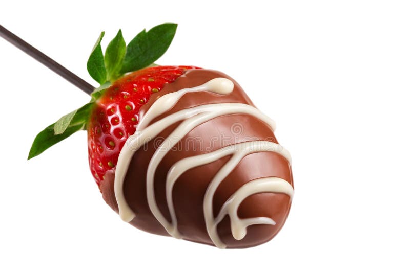 Schokolade deckte Erdbeere ab