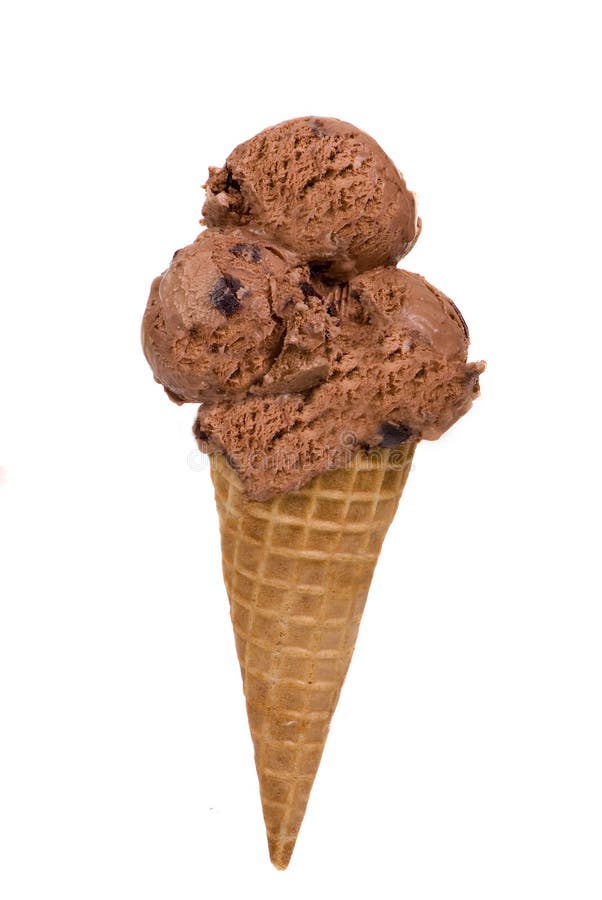 Schokoladen-Eiscreme-Kegel