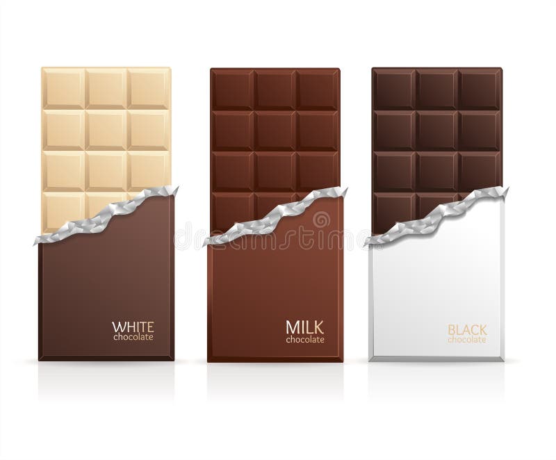 Schokoladen-Paket-Stangen-freier Raum Vektor