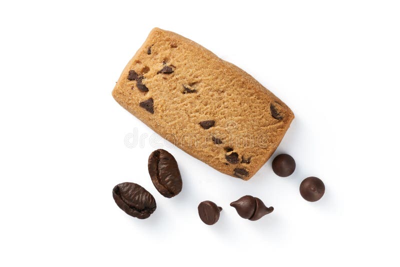 Schokoladenchips und Kaffeekekekse lizenzfreie stockbilder
