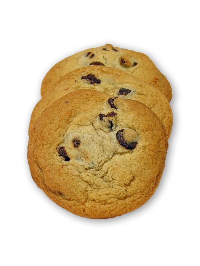 Schokoladenkekse in einer Reihe lizenzfreies stockbild Schokoladenkekse in einer Reihe lizenzfreies stockbild
