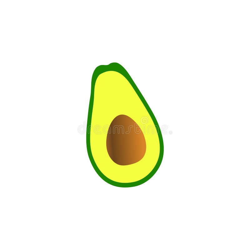 Schone illustratie van van het het elementenontwerp van het avocadofruit het malplaatjevector royalty-vrije illustratie Schone illustratie van van het het elementenontwerp van het avocadofruit het malplaatjevector royalty-vrije illustratie