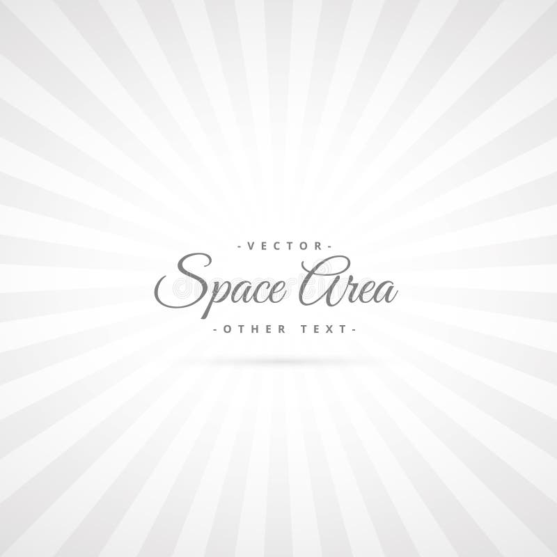 Schone stralen die uit het midden van een witte achtergrond komen stock illustratie