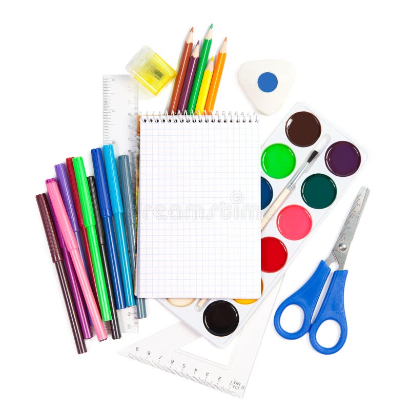 School Accessories stock photo. Image of back, craft 21320404
