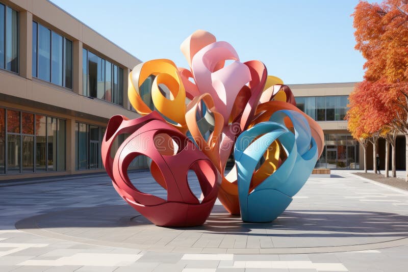 School Art Installations and Sculptures Integrated into the Exterior