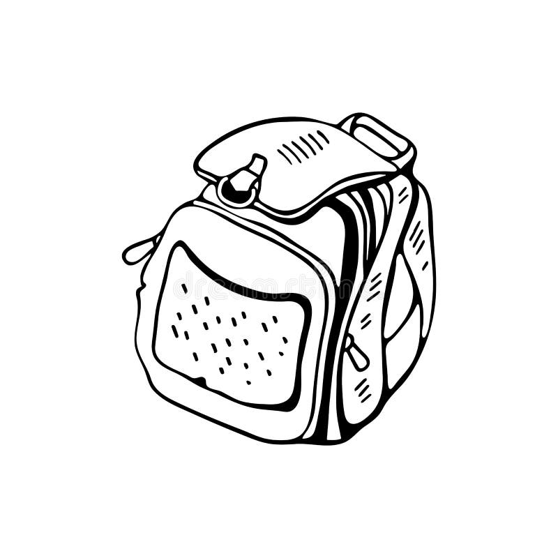 School Backpack Black and White Sketch Style Vector Illustration Isolated on White Background. School Bag, Backpack Go To School Stock Illustration - Illustration of handwriting, graphic: 155249950 School Backpack Black and White Sketch Style Vector Illustration Isolated on White Background. School Bag, Backpack Go To School Stock Illustration - Illustration of handwriting, graphic: 155249950