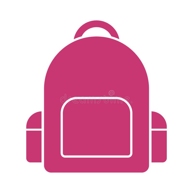 School Bag with Books Stack and School Supplies. Vector Illustration ...