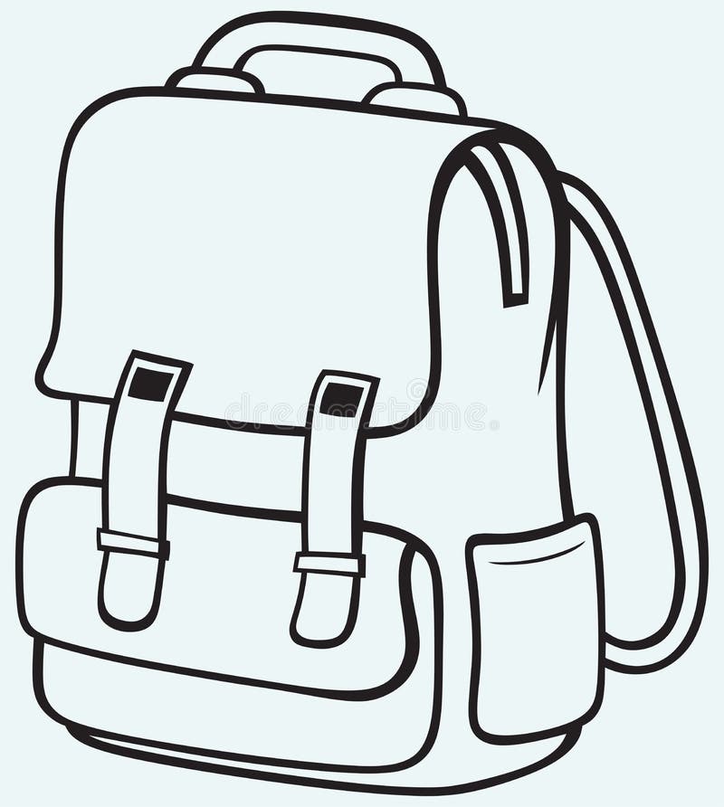 School bag stock vector. Illustration of knapsack, pattern - 32774753