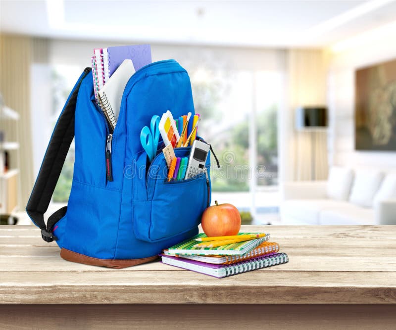 School bag stock image School bag stock image