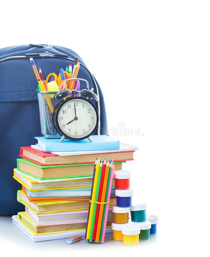 School bag stock photo. Image of service, color, white 57139268
