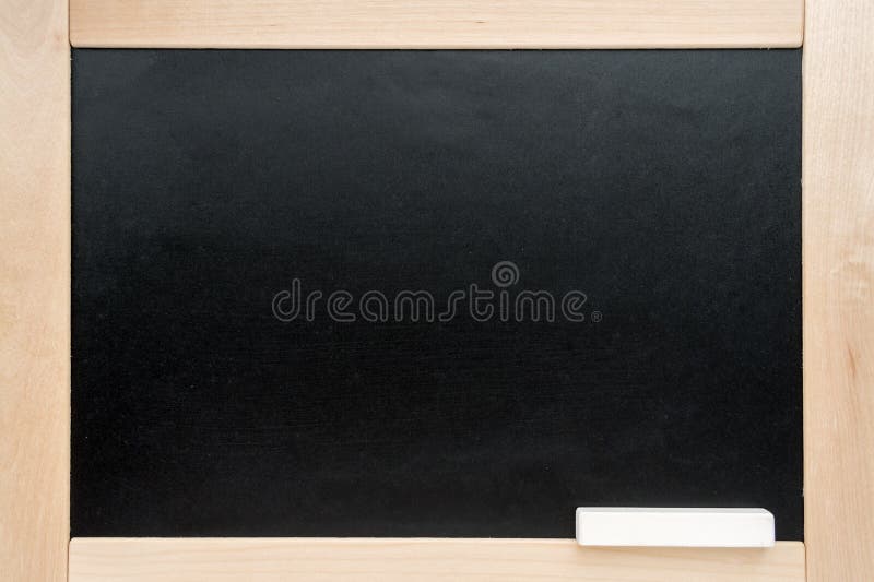School Board in a wooden frame. Blackboard
