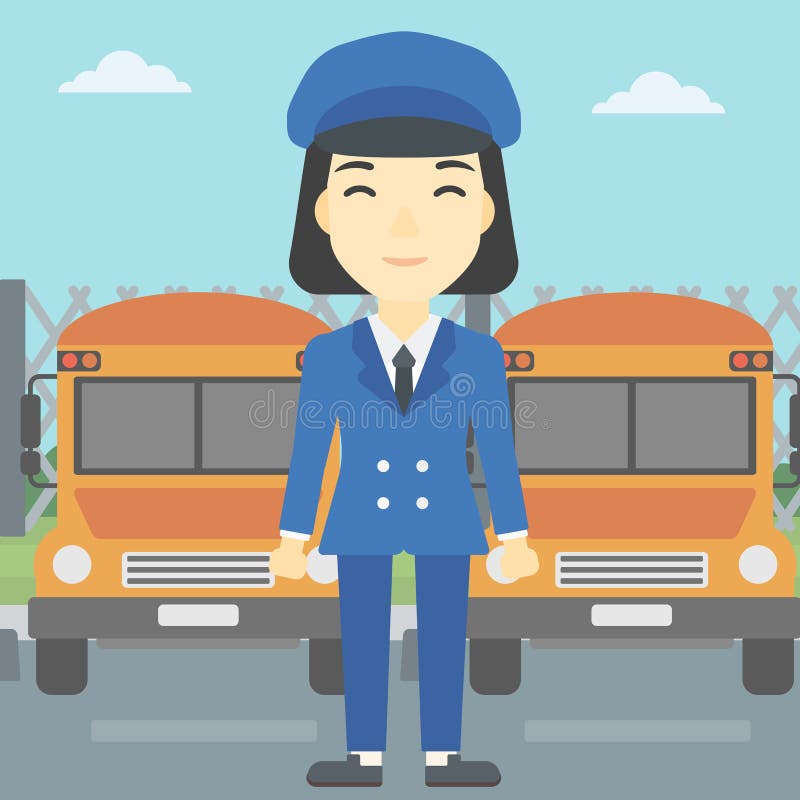 Cartoon Female Bus Driver Stock Illustrations – 217 Cartoon Female Bus  Driver Stock Illustrations, Vectors & Clipart - Dreamstime