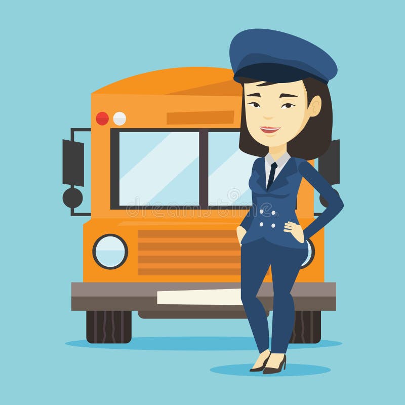 Woman Bus Driver Stock Illustrations 343 Woman Bus Driver Stock 