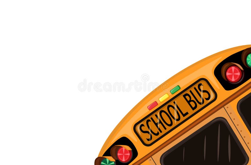 Educación más claro futuro el autobús través de blanco.