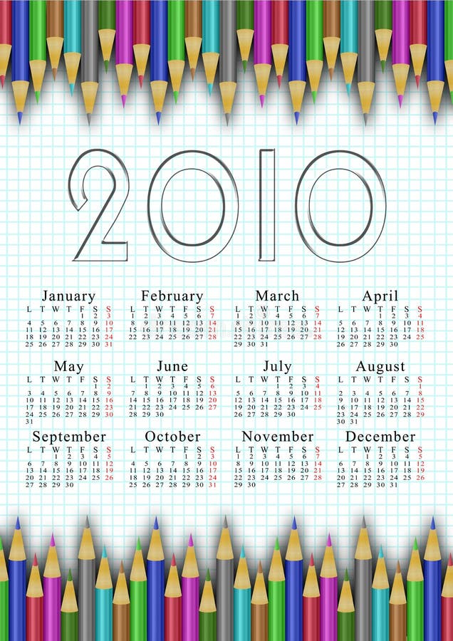 School calendar 2010