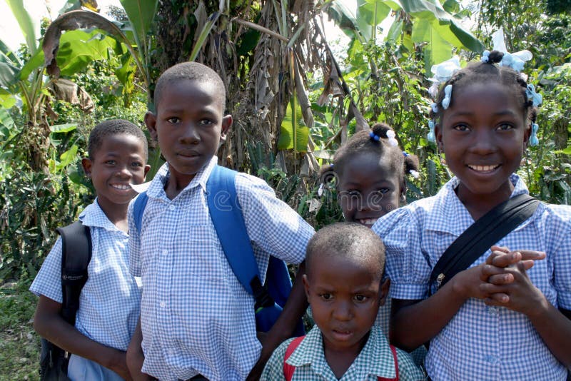 School children in rural Haiti.