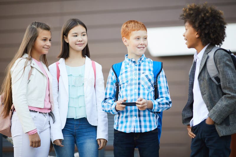 School Children Talking Stock Photos - Download 3,359 Royalty Free Photos