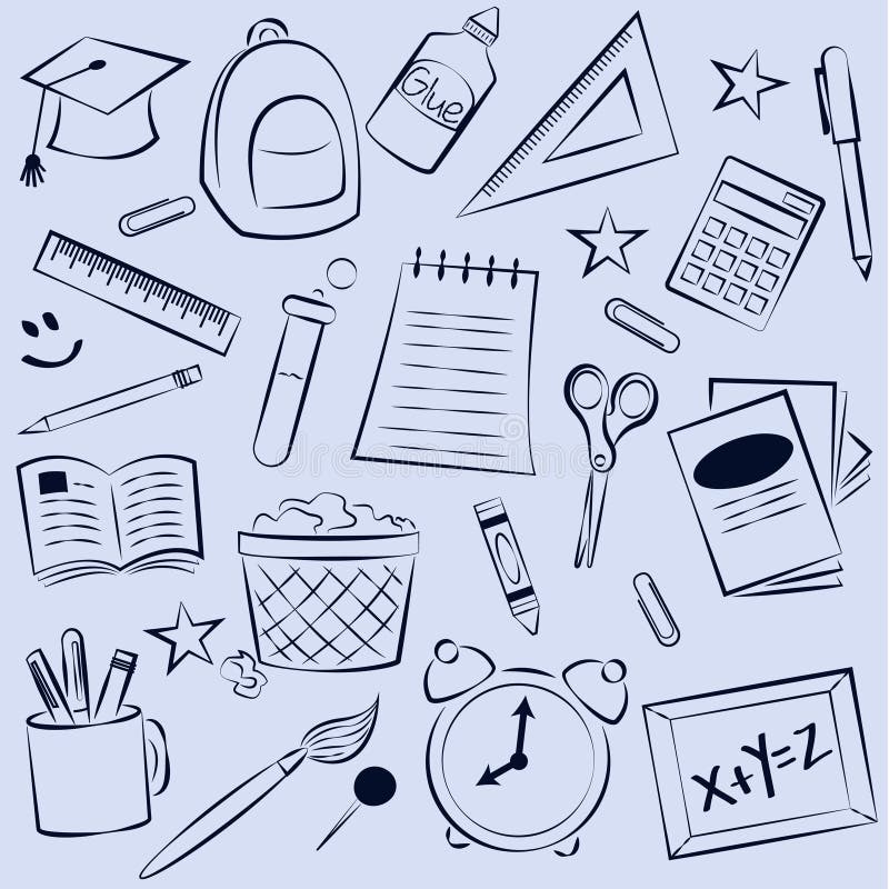 School Elements Background royalty free illustration School Elements Background royalty free illustration