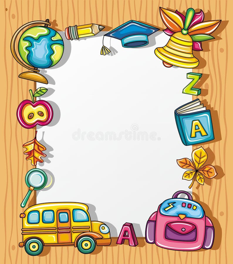 School framework royalty free illustration