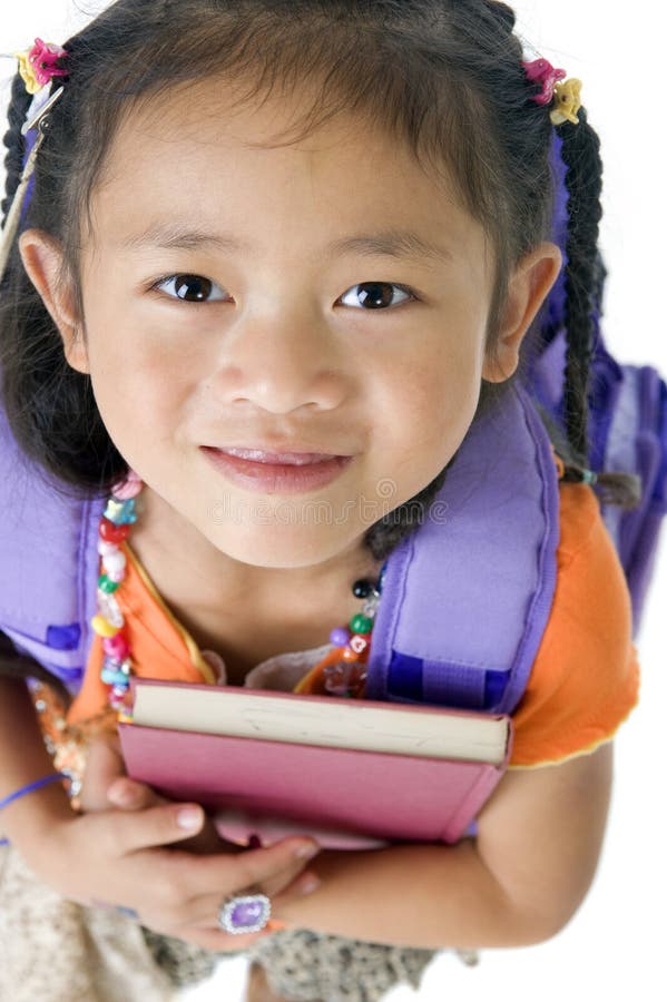 Download School Girl stock photo. Image of books, reading, innocents - 7060274